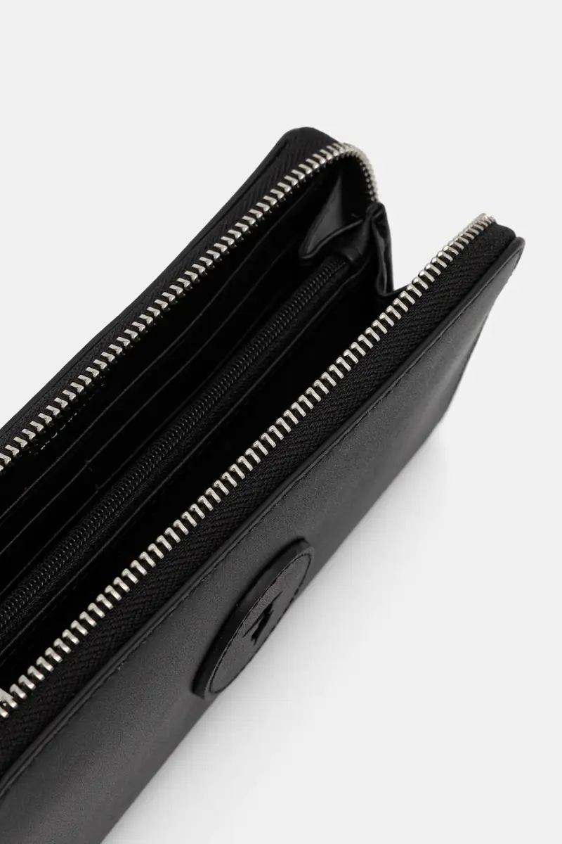 portafoglio in pelle donna colore nero I028E000041N miniatura 4