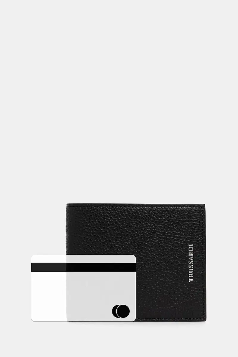portafoglio in pelle uomo colore nero I017E000030N miniatura 5