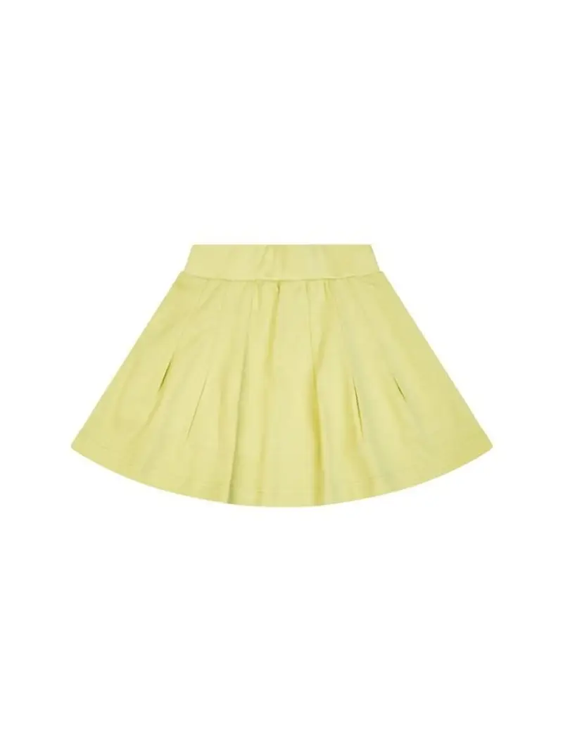 Trussardi set verde lime neonata in cotone logo a contrasto miniatura 2