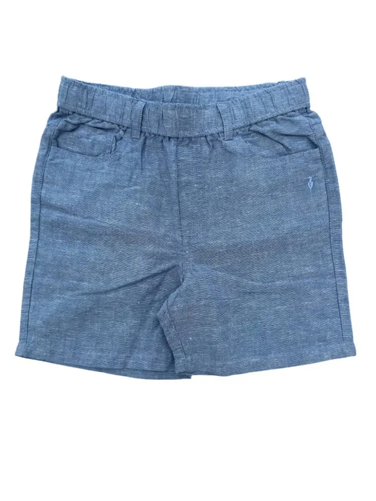 shorts blu bambino mini logo