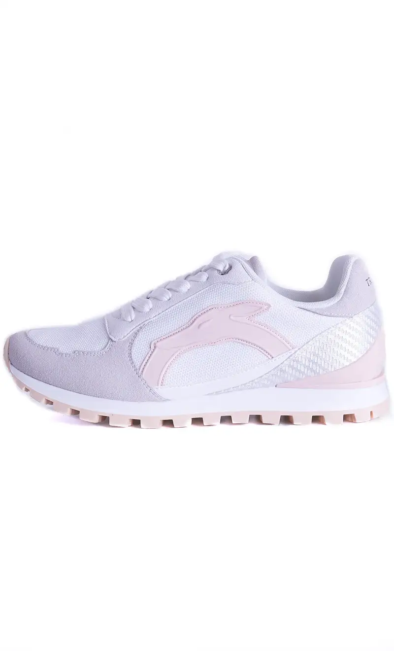 Sneaker trussardi club runner donna, colore bianco