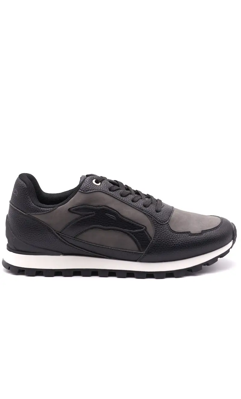 Sneakers trussardi orbite in pelle nere, colore nero