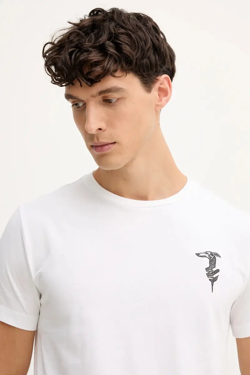 Trussardi T-shirt Uomo Bianco 3577648 miniatura 4