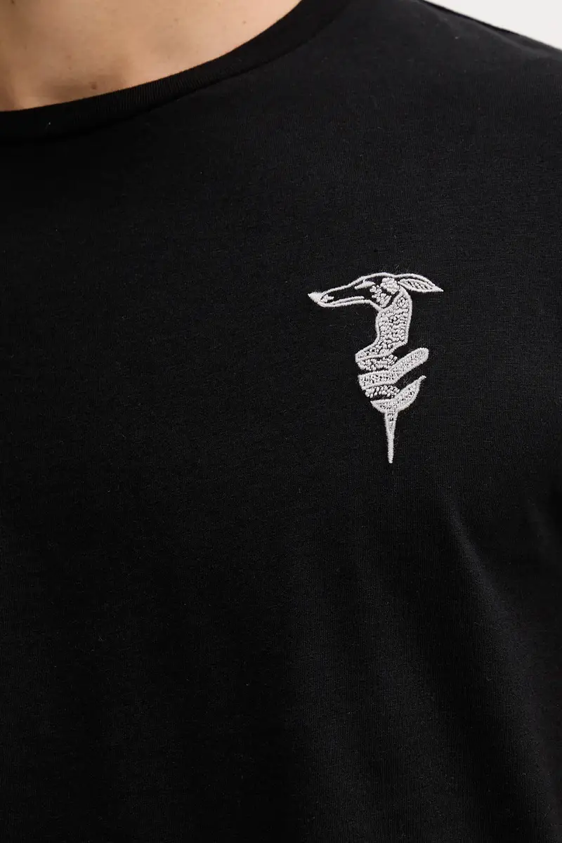 Trussardi T-shirt Uomo Nero 3639792 miniatura 5