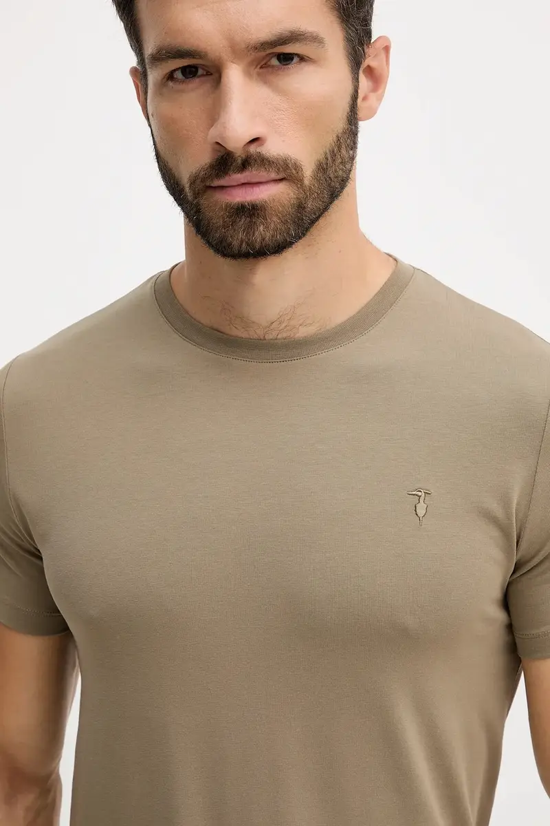 Trussardi T-shirt Uomo Beige 3572492 miniatura 4