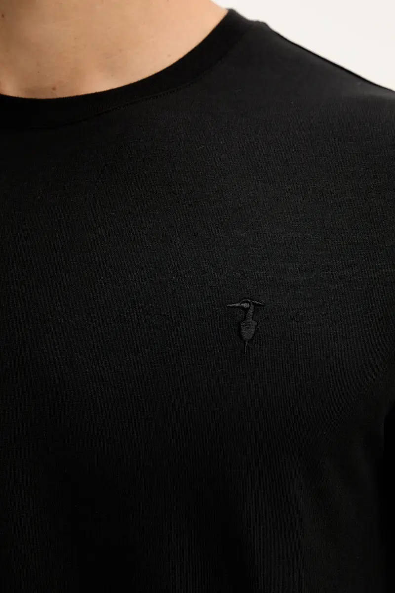 Trussardi T-shirt Uomo Nero 3639798 miniatura 5