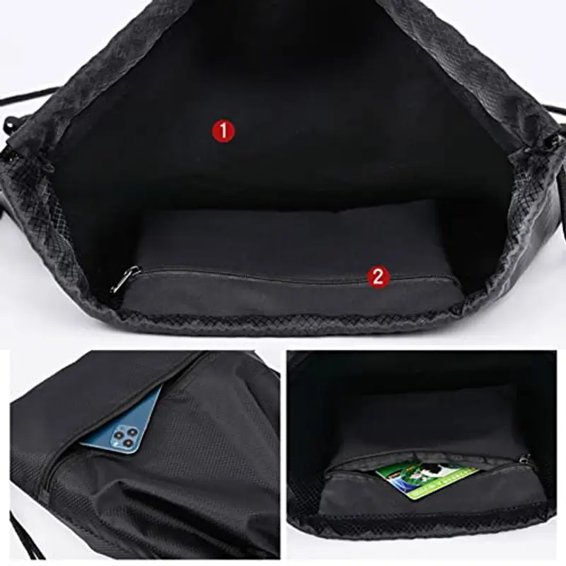 TSHAOUN Zaino sportivo Uomo Nero 786493 miniatura 3