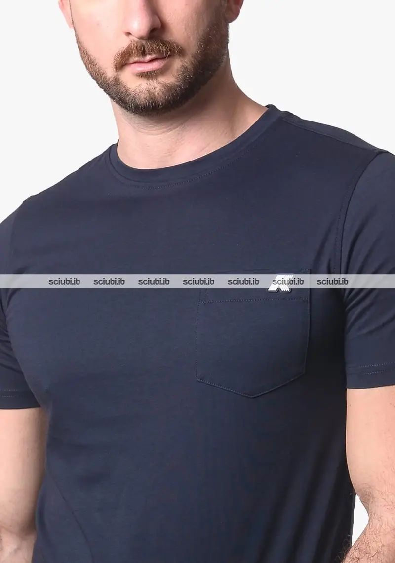 Tshirt Kway uomo blu scuro Sigur jersey