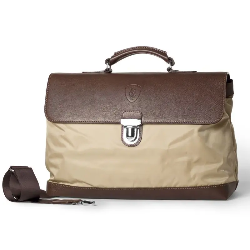 Cartella Da Lavoro In Nylon Pelle, Superleggera, Fatta Mano