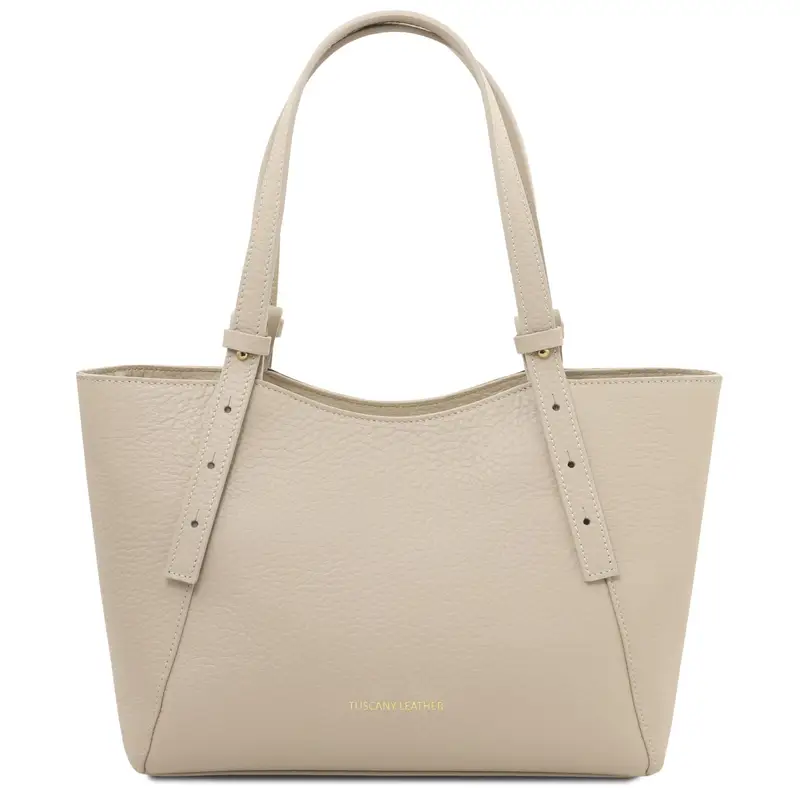 Borsa a spalla in pelle Beige