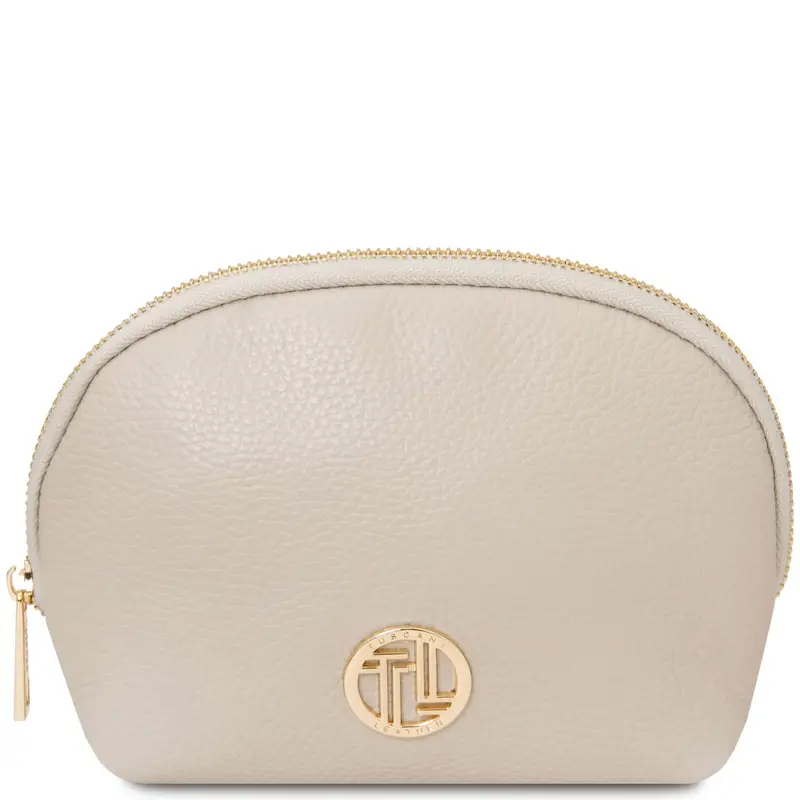 Trousse in pelle morbida Beige