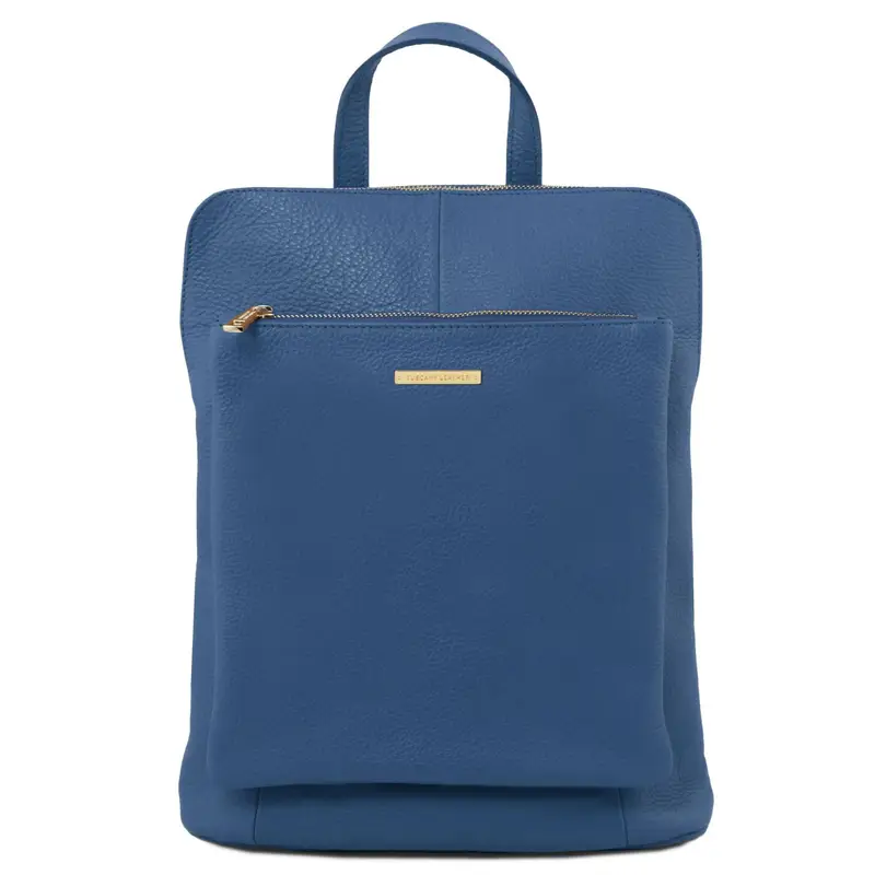 Zaino da donna in pelle morbida Denim