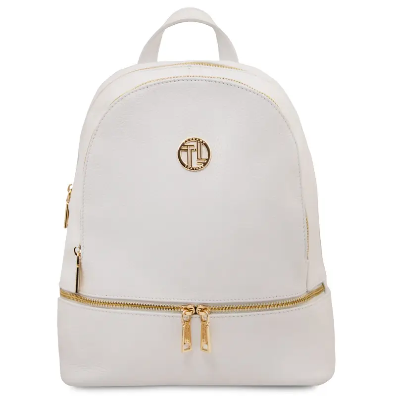 Zaino in pelle morbida Bianco