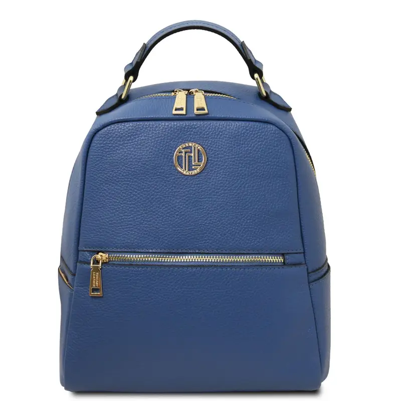 Zaino in pelle morbida Denim