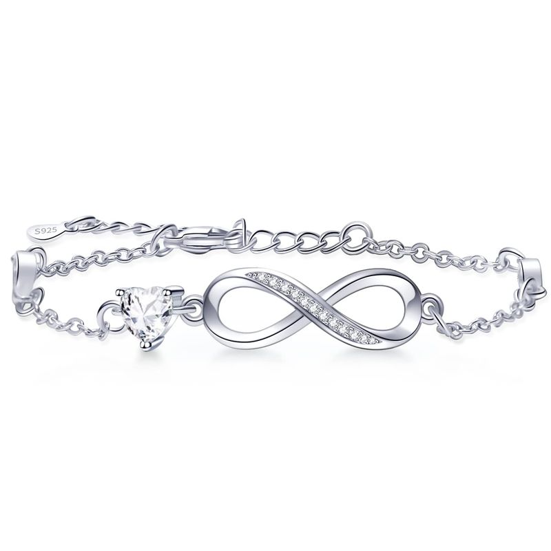 TUSUZIK Bracciale Donna Argento 925 Infinito