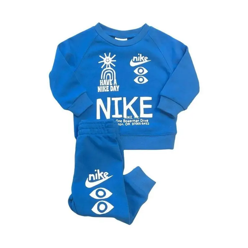 Tuta bambino nike nsw hbr statement crew set-azzurro-% cotone/% poliestere-j-b |  Nike