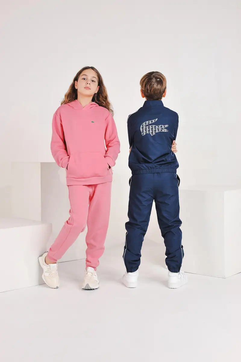 Tuta blu da bambino con logo miniatura 2