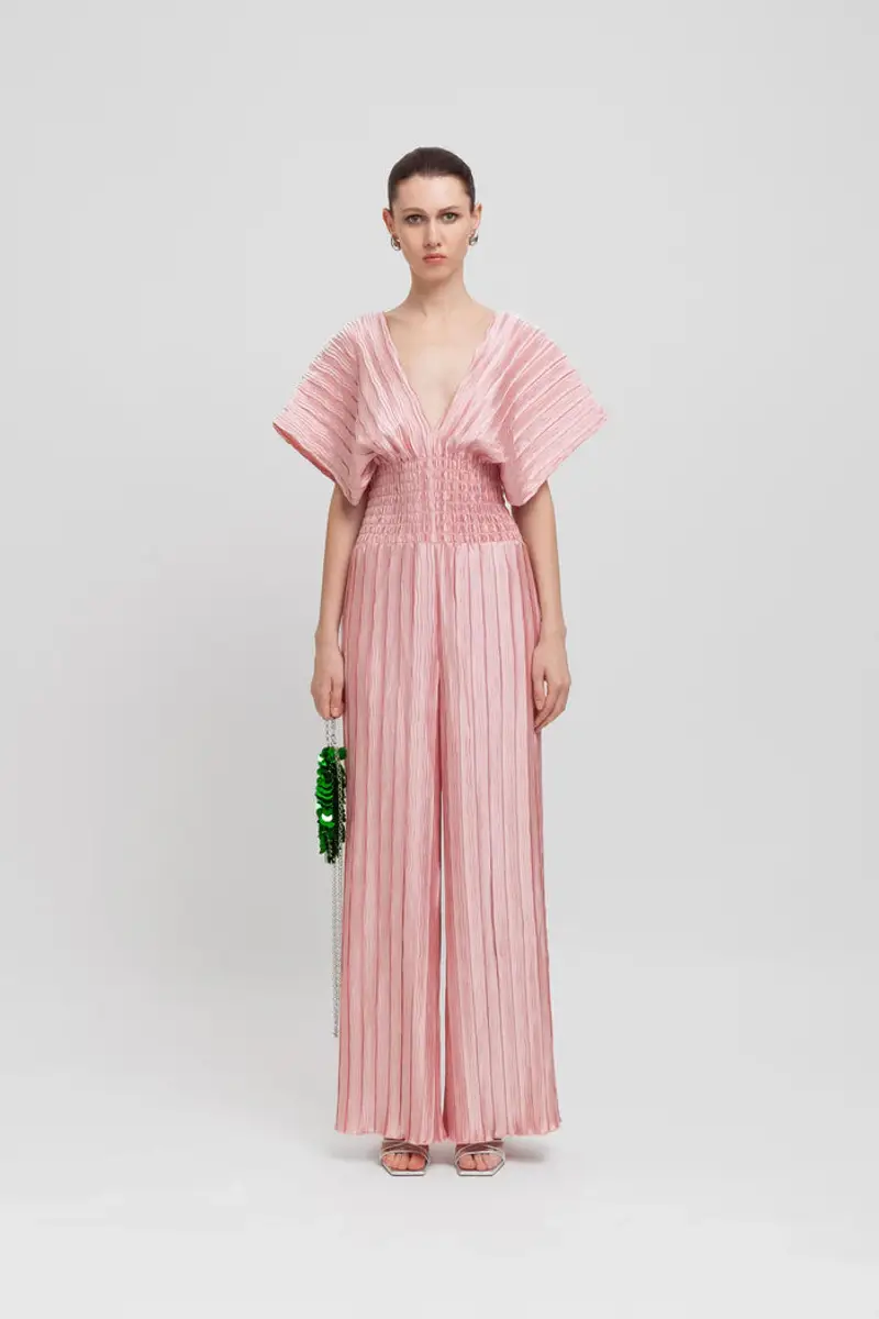 Tuta intera in plissè