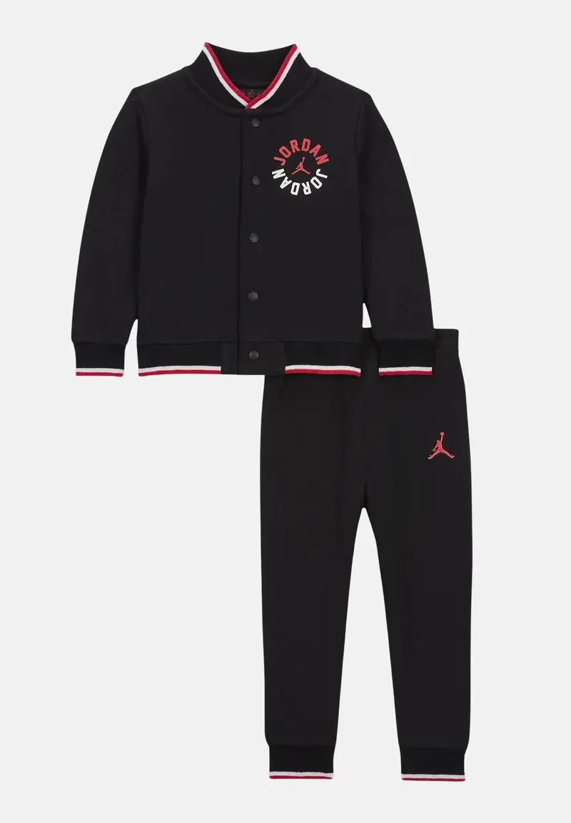 Tuta Jumpman PE nera da neonato