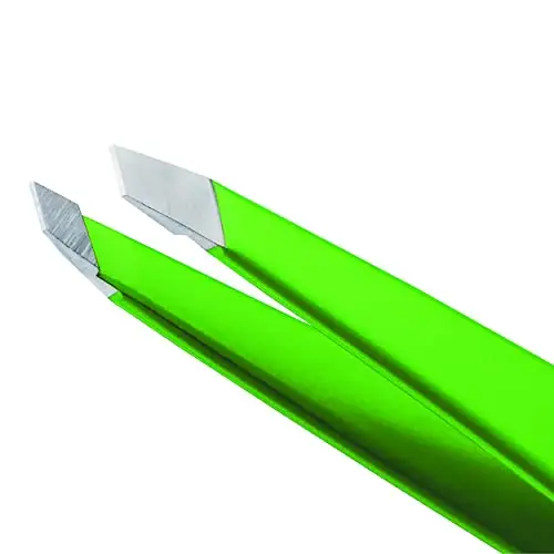 Tweezerman Pinzette con punta inclinata, Verde mela miniatura 2