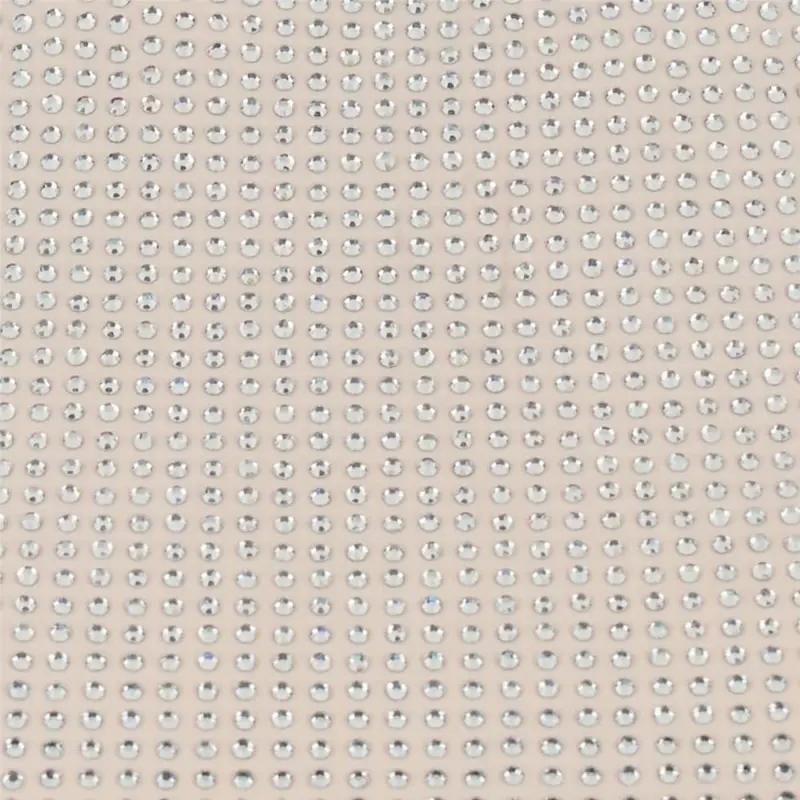 abito lungo da donna helios con strass all over e scollo quadrato profondo sul retro cipria cristallo miniatura 3