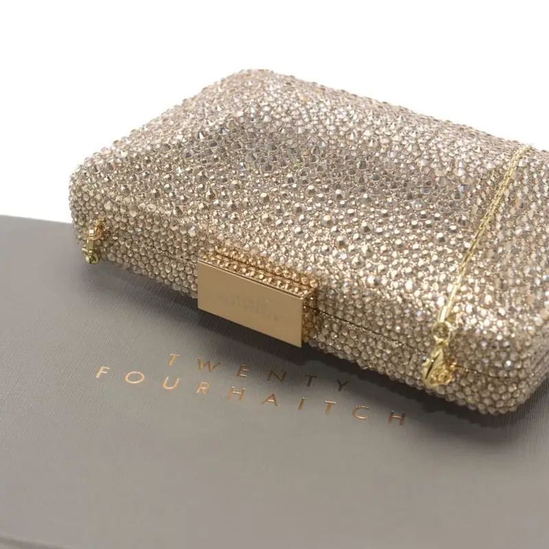 Twenty Fourhaitch Clutch Donna Oro 2090991 miniatura 3