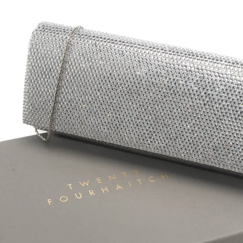 Twenty Fourhaitch Pochette Donna Argento 4339509 miniatura 3