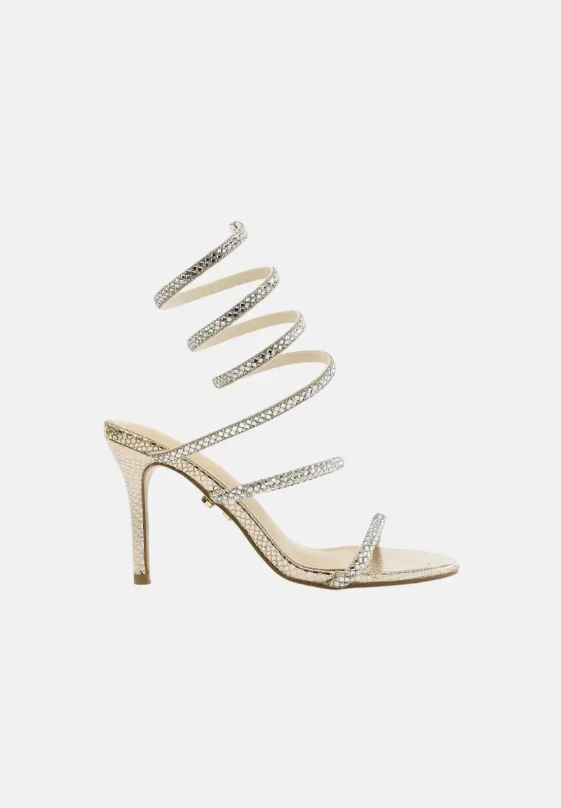 Twenty Fourhaitch Sandali con tacco Donna Oro 4246131