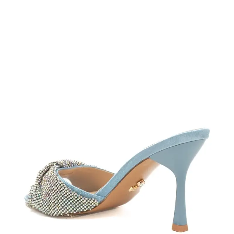 scarpe alte da donna canberra con fascia frontale con strass polvere miniatura 3
