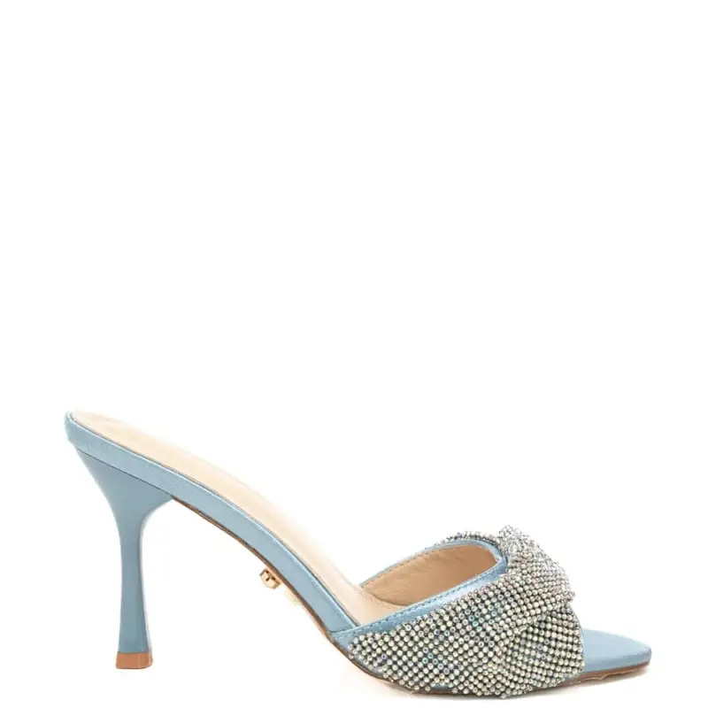 scarpe alte da donna canberra con fascia frontale con strass polvere