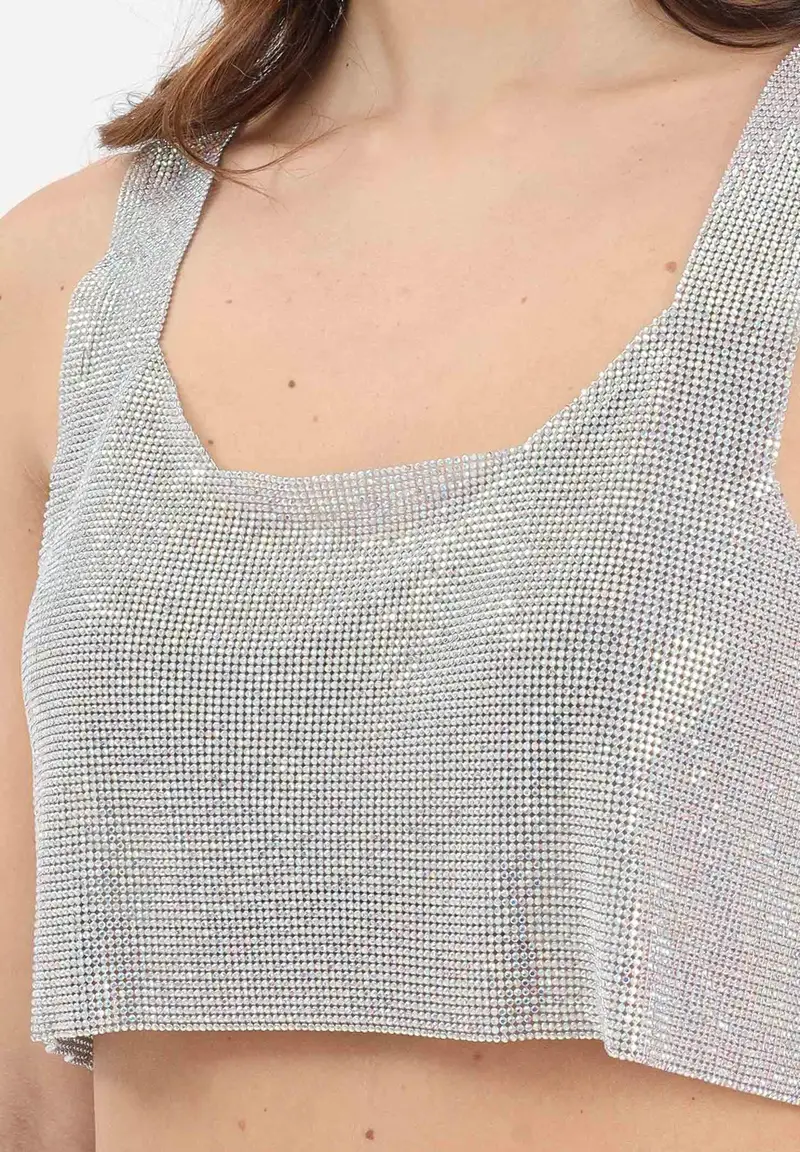 Twenty Fourhaitch Top Donna Argento 4215515 miniatura 3