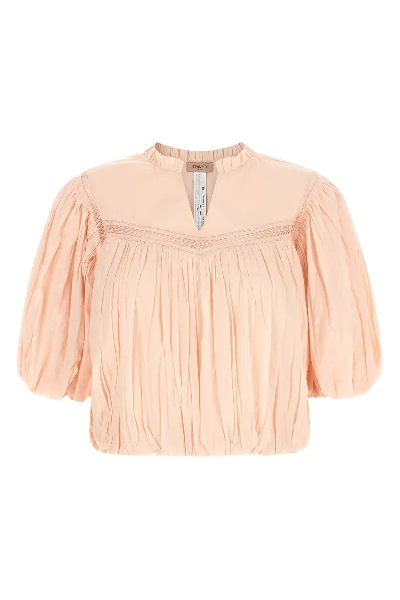 Blusa Arricciata Rosa