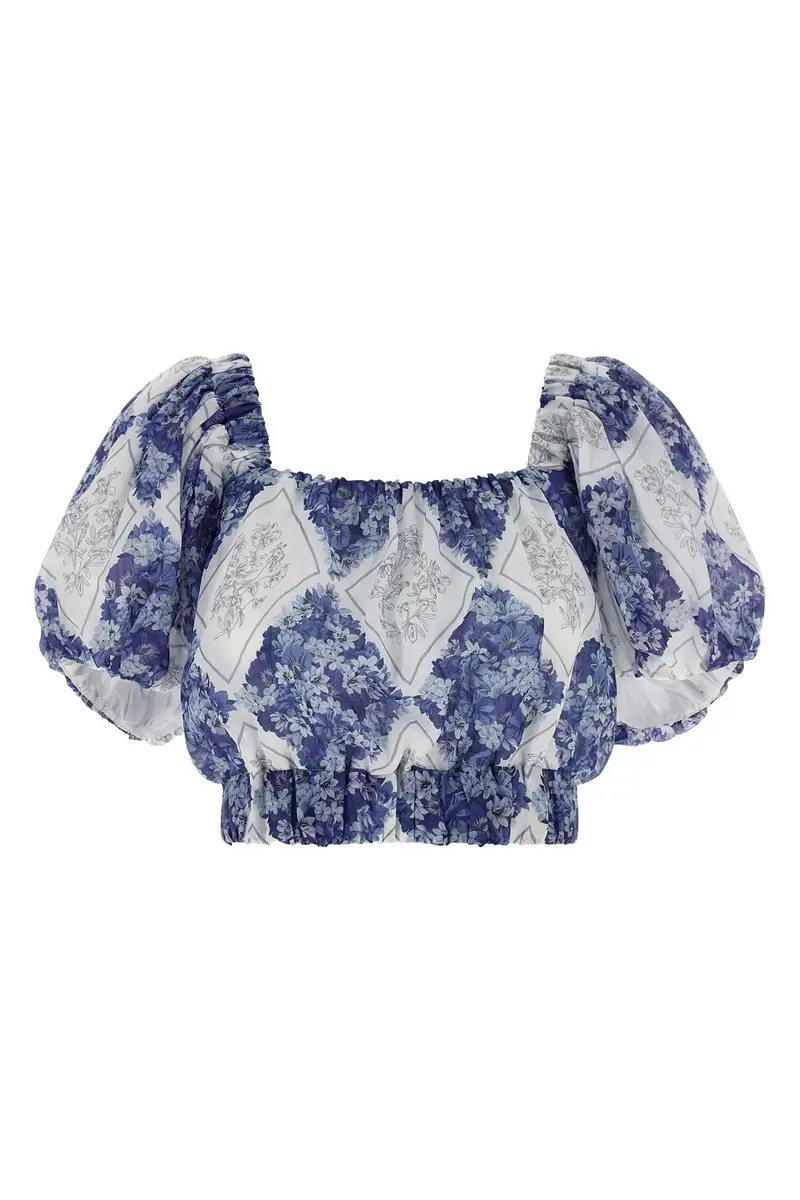 Blusa Crop Blu