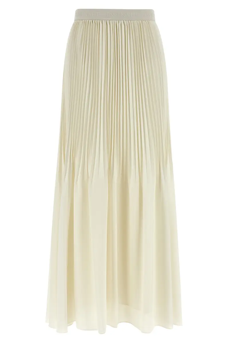 Gonna Plissettata Bianco