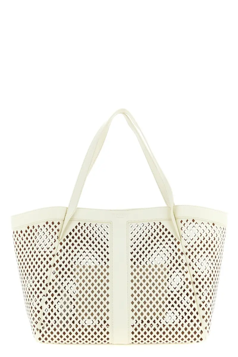 Shopping Pelle Traforata Bianco