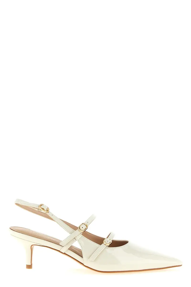 Slingback Vernice Bianco