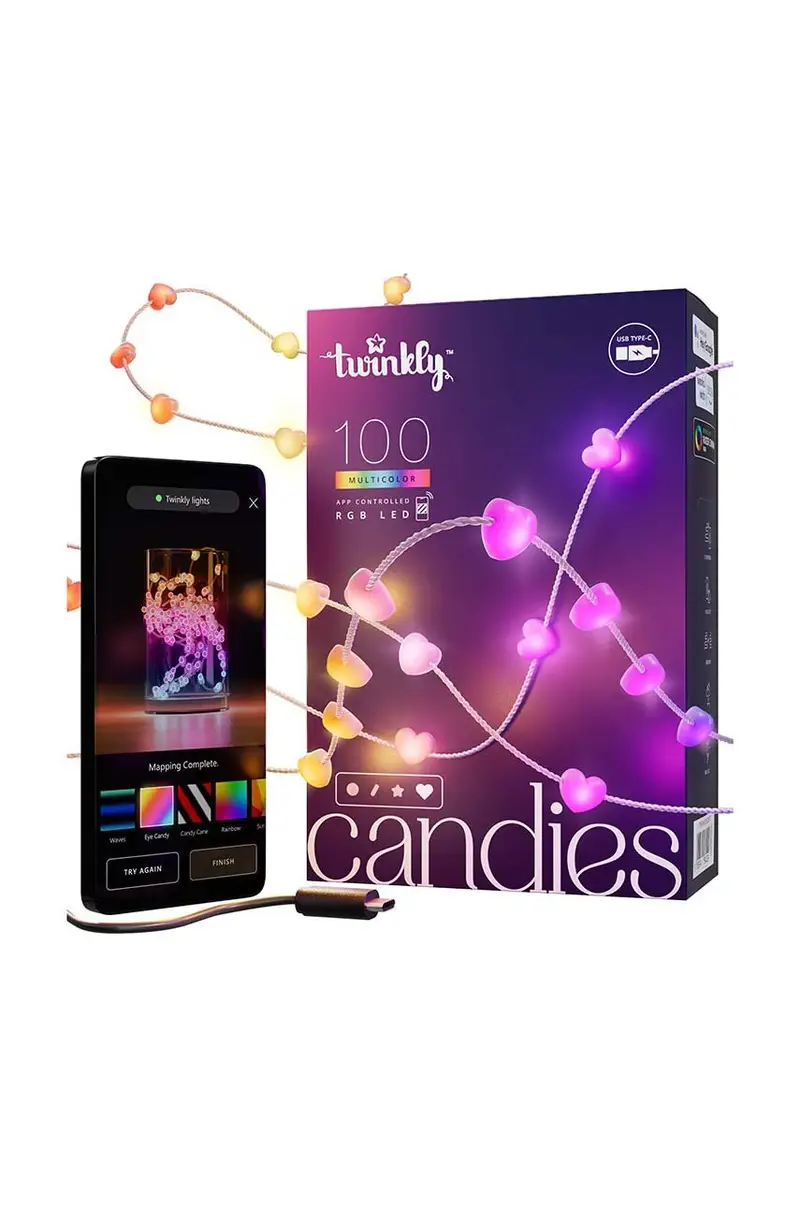 ghirlanda inteligente led 100 RGB LED serca, 6 mb Multicolore miniatura 2