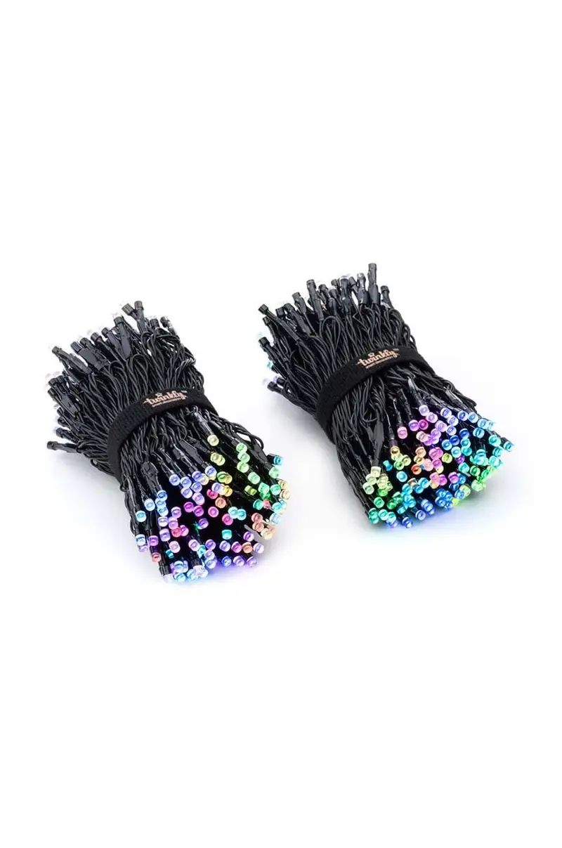 lampade inteligenti natalizie Strings 400 LED RGB 32mb Nero miniatura 2