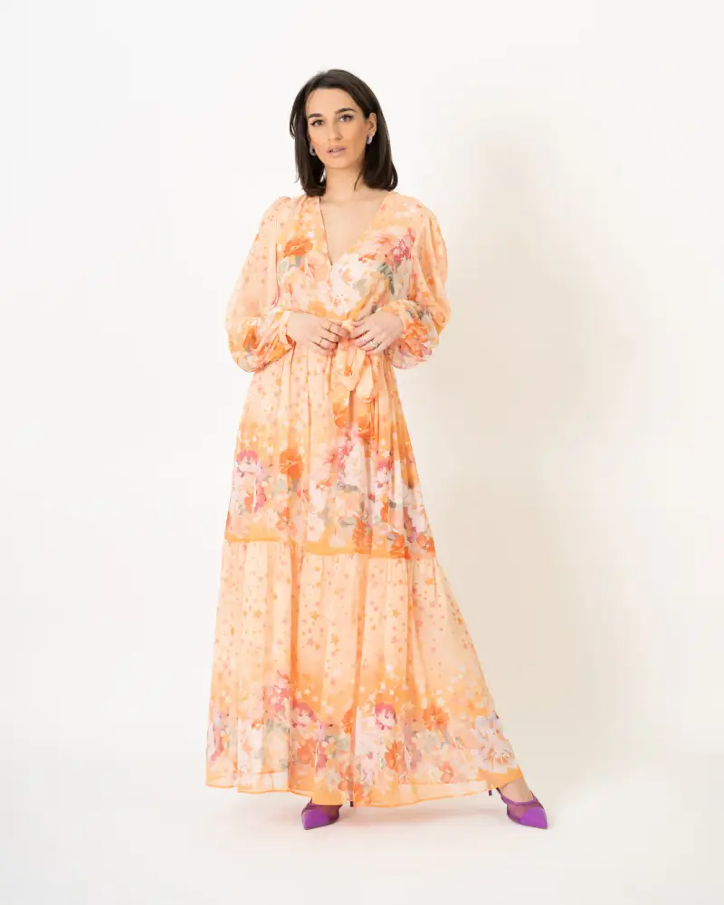 Abito Stelle e Fiori Arancio miniatura 3