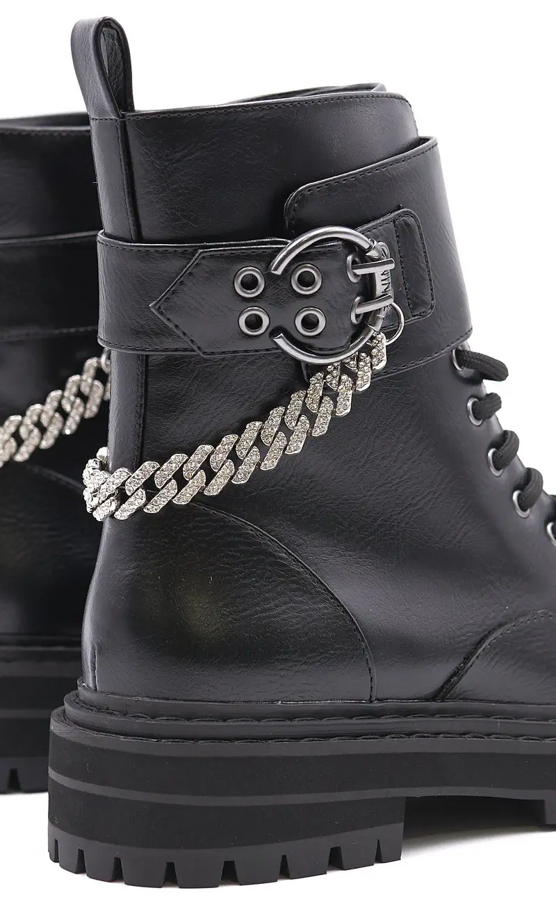 Anfibio twinset actitude con catena nero, colore nero miniatura 2