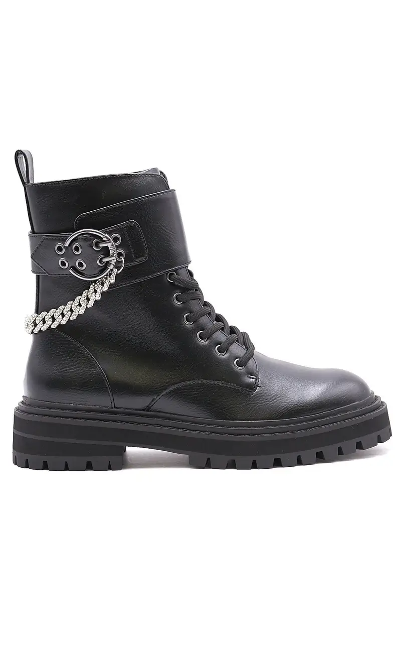 Anfibio twinset actitude con catena nero, colore nero