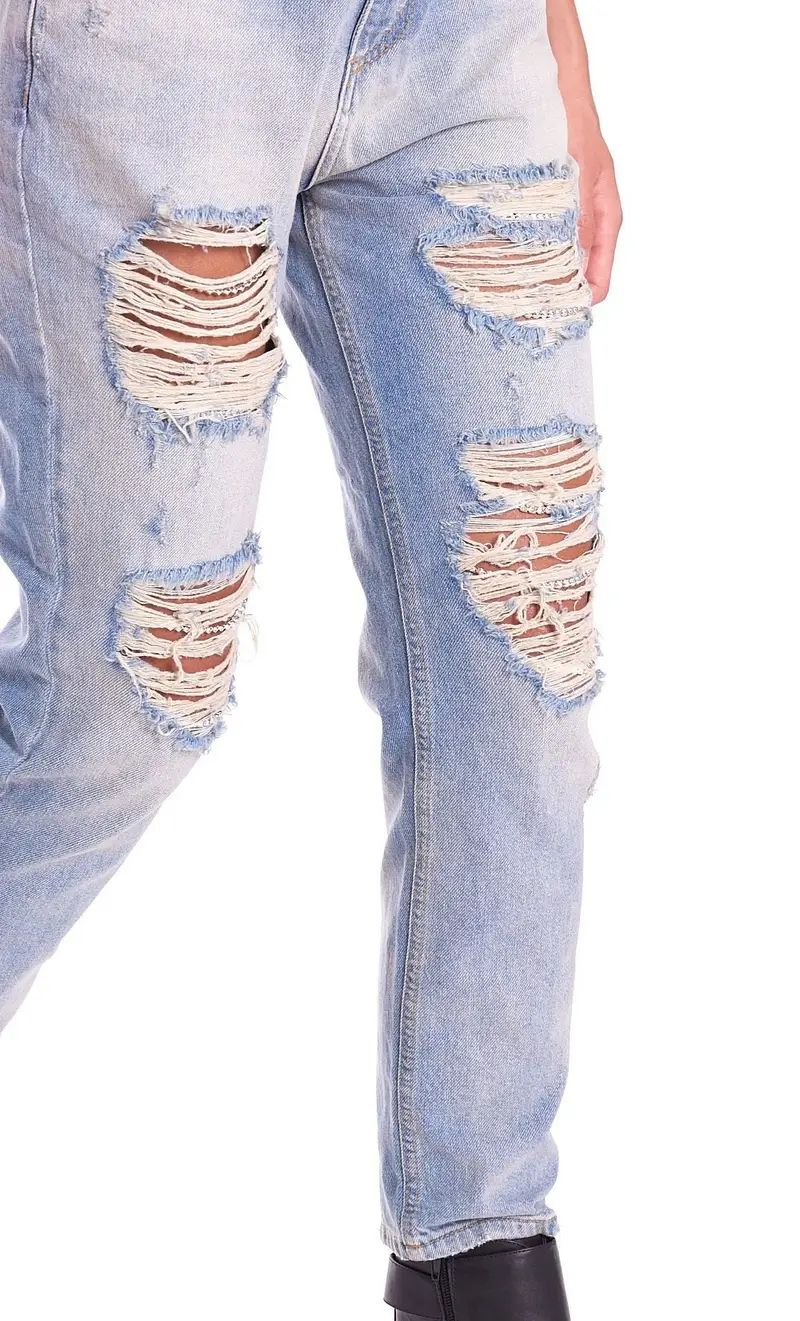 Jeans boyfriend twinset actitude con rotture miniatura 2