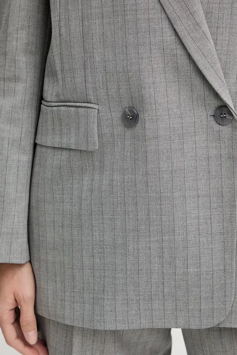 Twinset Blazer Grigio 4216025 miniatura 5