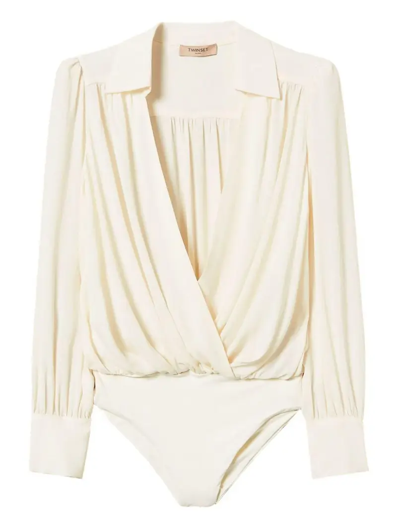 Blusa Donna Bianca a Portafoglio Bianco