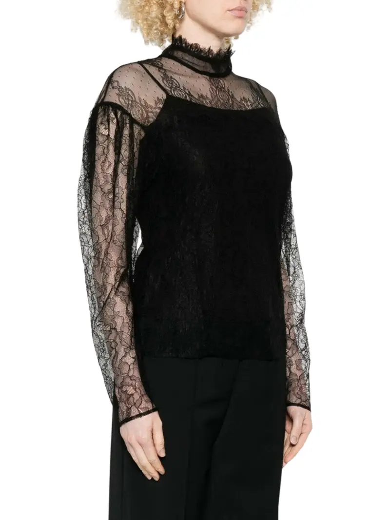 blusa twin set da donna - nero