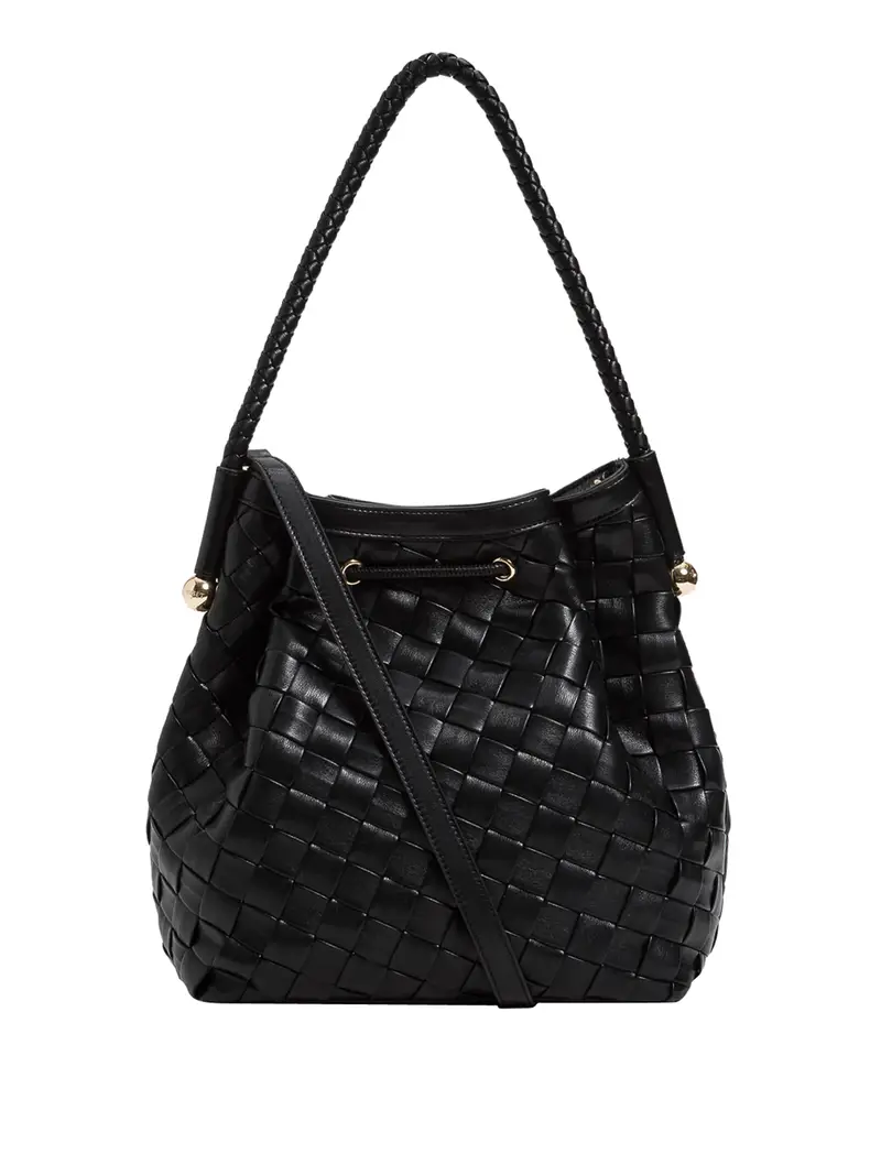 borsa a secchiello twin set da donna - nero