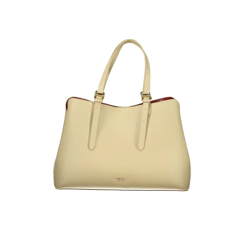 Borsa a Spalla Donna Beige Logo