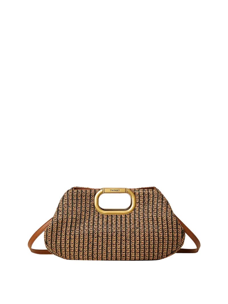 borsa a tracolla twin set da donna - marrone