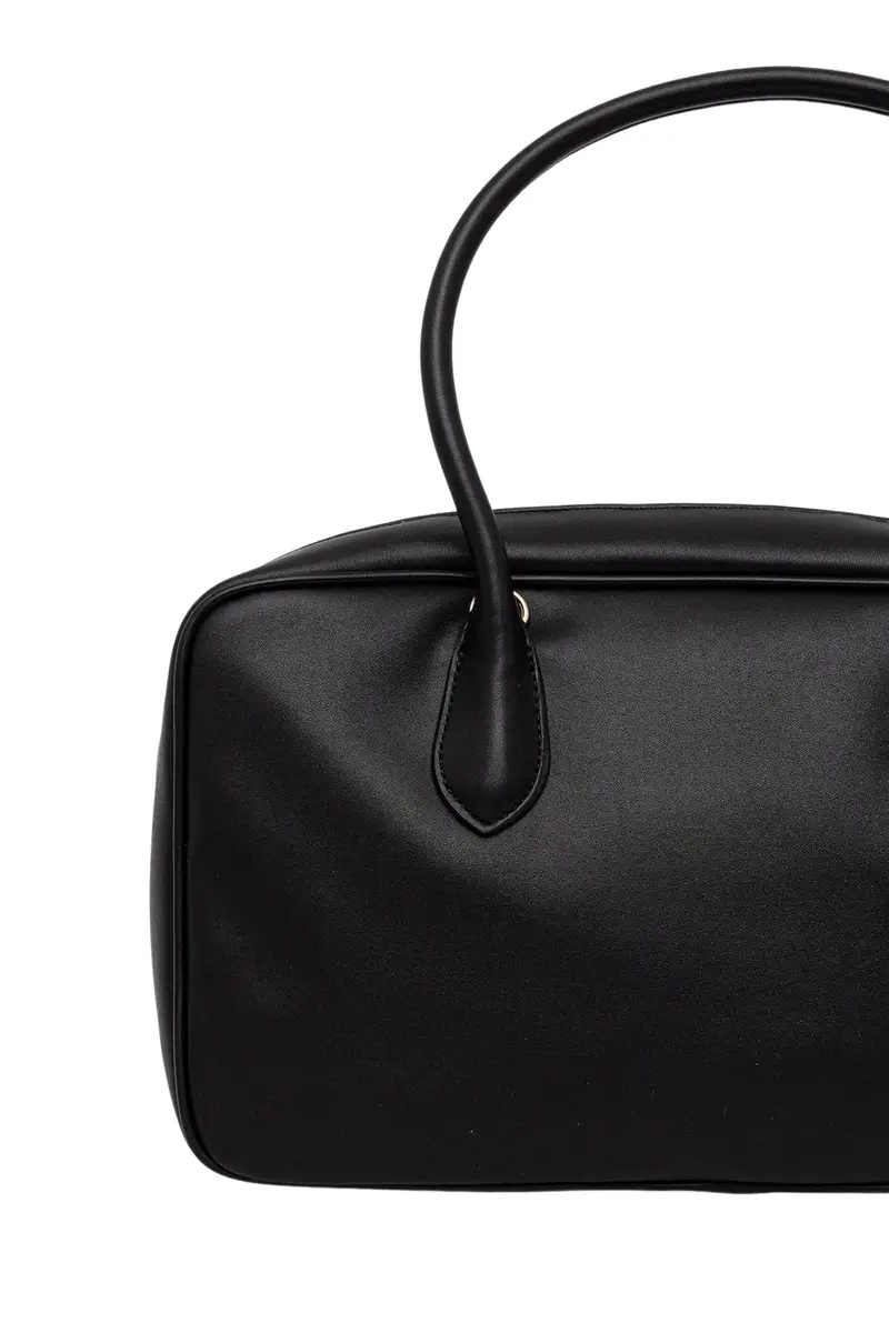 Borsa Donna a Mano Bauletto Nero con Tracolla Regolabile miniatura 3