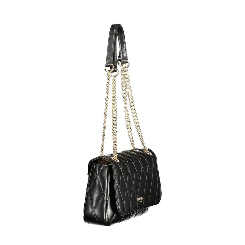 Borsa Donna Nera Dettagli a Contrasto Nero miniatura 3